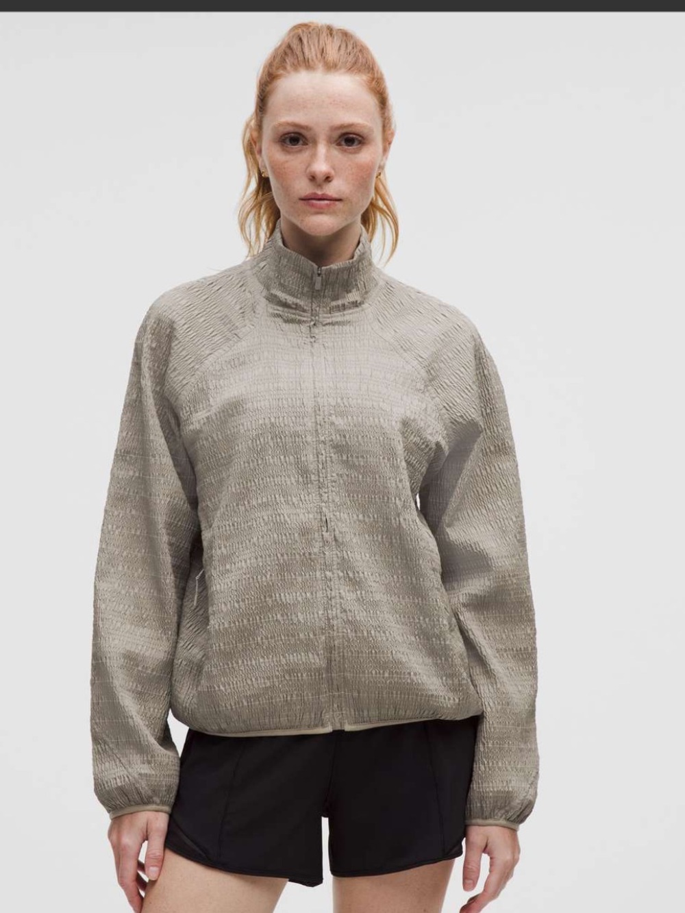 Lululemon Adapted State Textured Reflective Grid Jacket